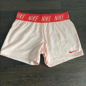 Nike girls running short.